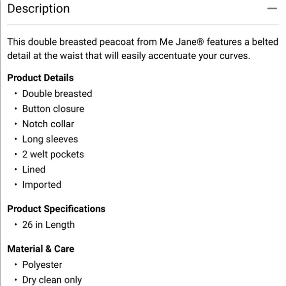 Cream Belted Peacoat - Picture 4 of 4